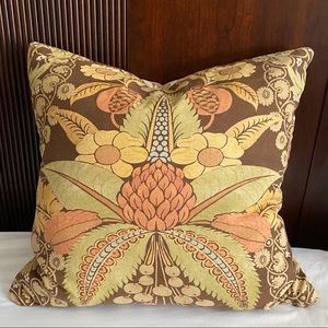 Pottery Barn Reversible Floral Pillow Cover 20”